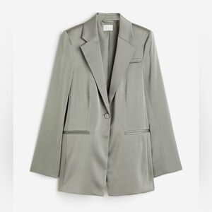 HM SINGLE BREASTED BLAZER Olive Green